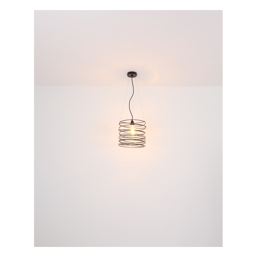 Globo 15640H - Hanglamp met kabel TILLY 1xE27/60W/230V zwart