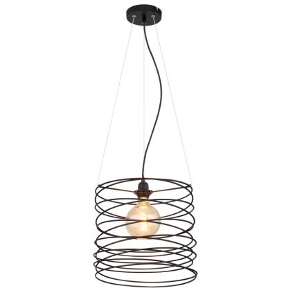 Globo 15640H - Hanglamp met kabel TILLY 1xE27/60W/230V zwart