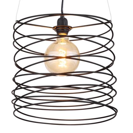 Globo 15640H - Hanglamp met kabel TILLY 1xE27/60W/230V zwart