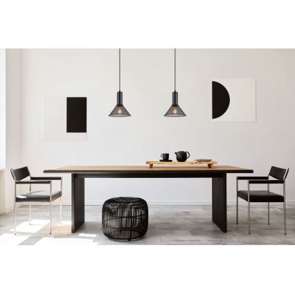 Globo - Hanglamp aan een koord 1xE27/60W/230V zwart