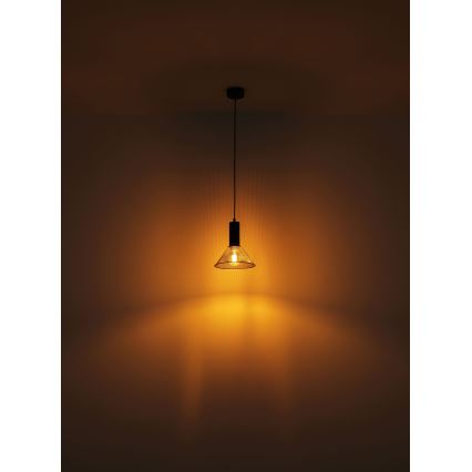Globo - Hanglamp aan een koord 1xE27/60W/230V zwart