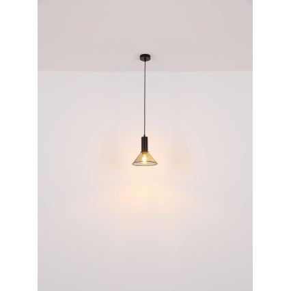 Globo - Hanglamp aan een koord 1xE27/60W/230V zwart