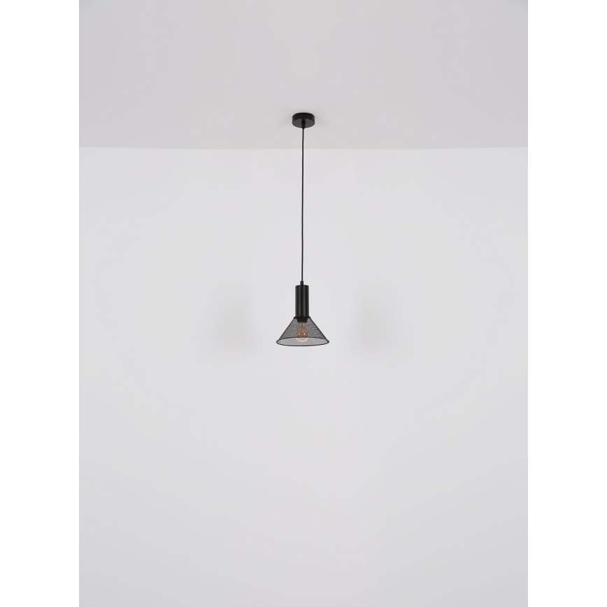 Globo - Hanglamp aan een koord 1xE27/60W/230V zwart