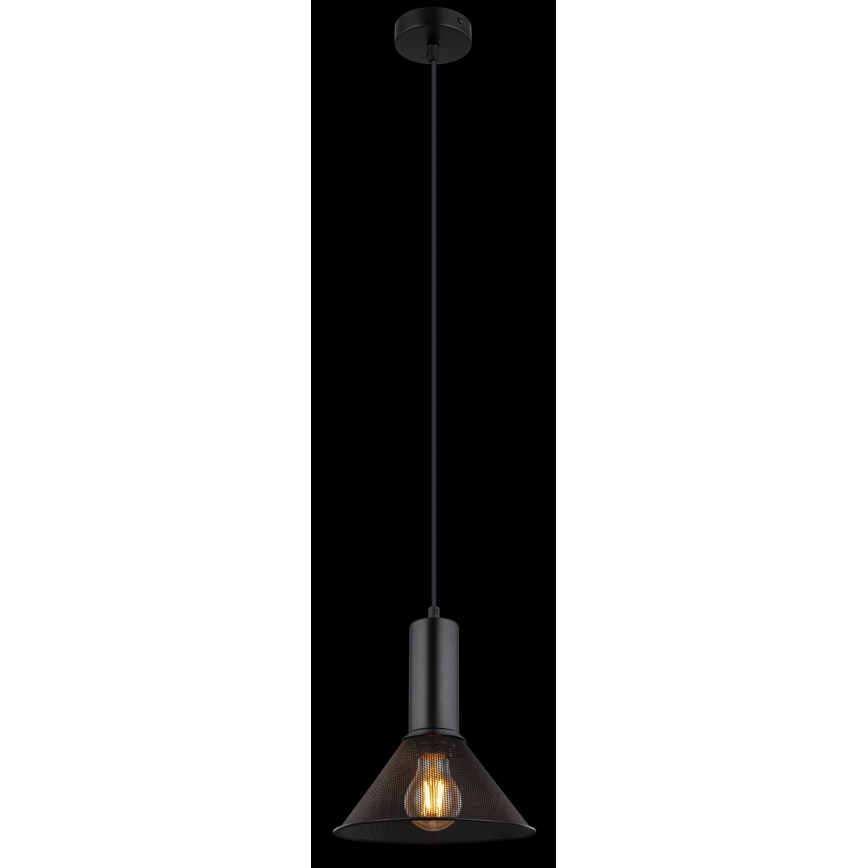 Globo - Hanglamp aan een koord 1xE27/60W/230V zwart