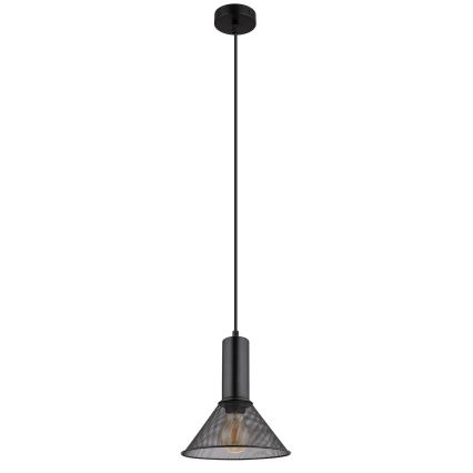 Globo - Hanglamp aan een koord 1xE27/60W/230V zwart