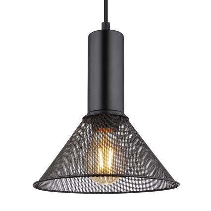 Globo - Hanglamp aan een koord 1xE27/60W/230V zwart