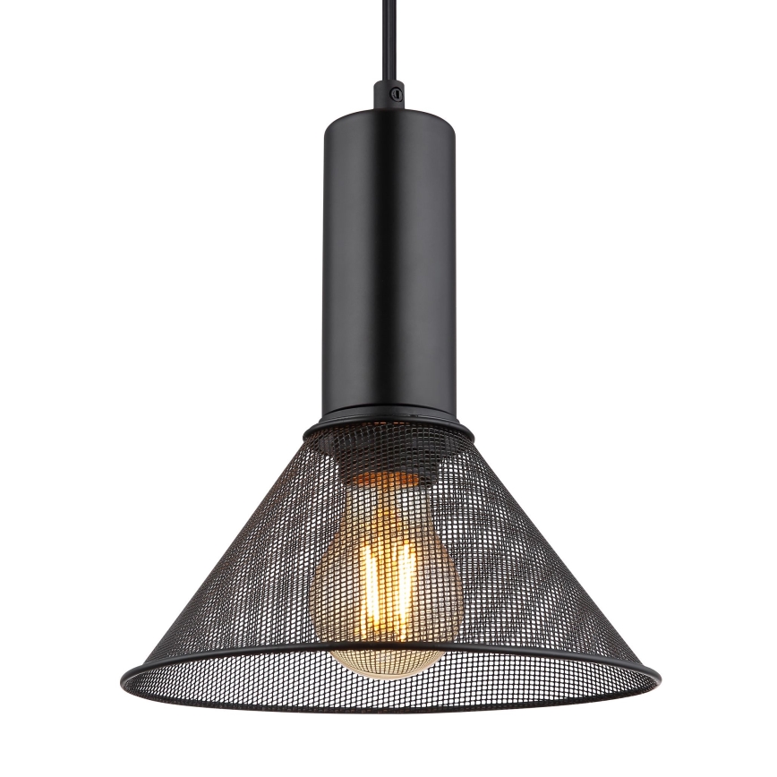 Globo - Hanglamp aan een koord 1xE27/60W/230V zwart