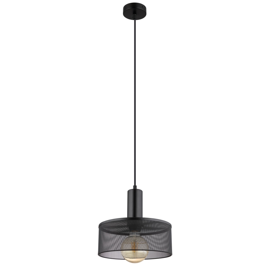 Globo - Hanglamp aan een koord 1xE27/60W/230V zwart