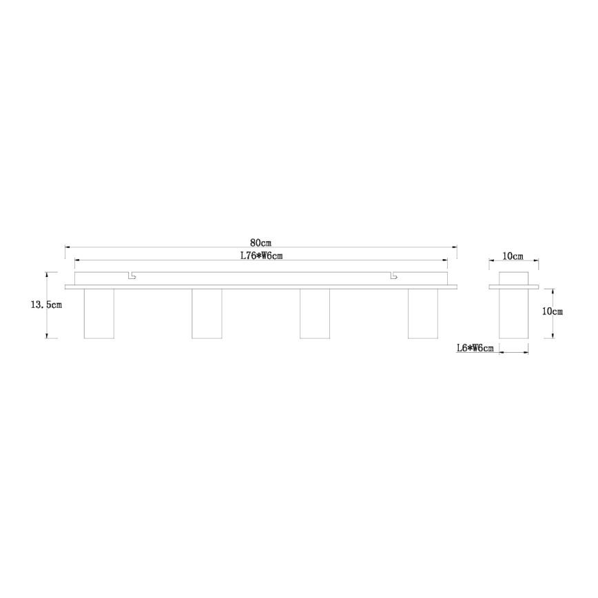 Globo 15655-4D - Plafondlamp ERNA 4xE27/60W/230V