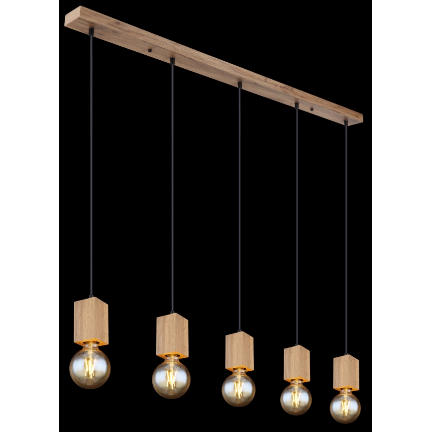 Globo 15655-5H - Hanglamp aan een koord ERNA 5xE27/60W/230V