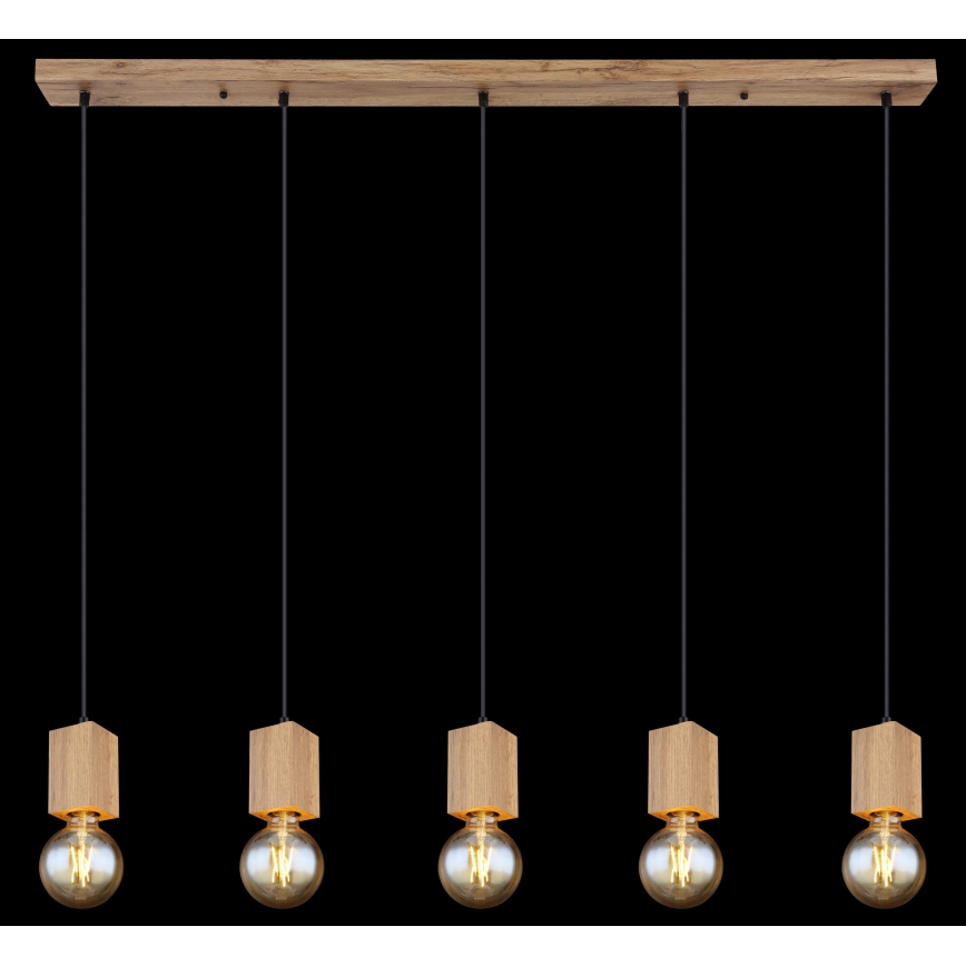 Globo 15655-5H - Hanglamp aan een koord ERNA 5xE27/60W/230V