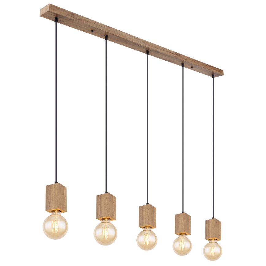 Globo 15655-5H - Hanglamp aan een koord ERNA 5xE27/60W/230V