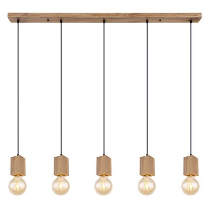Globo 15655-5H - Hanglamp aan een koord ERNA 5xE27/60W/230V