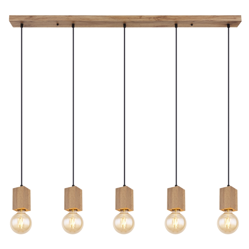 Globo 15655-5H - Hanglamp aan een koord ERNA 5xE27/60W/230V