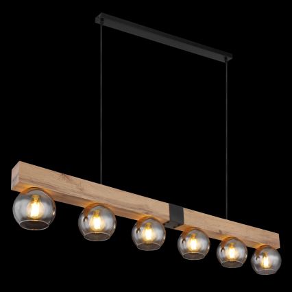 Globo - Hanglamp aan kabel 6xE27/40W/230V