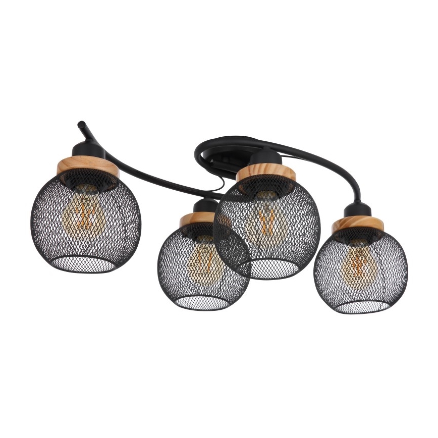 Globo - Aan plafond gevestigde hanglamp 4xE27/60W/230V