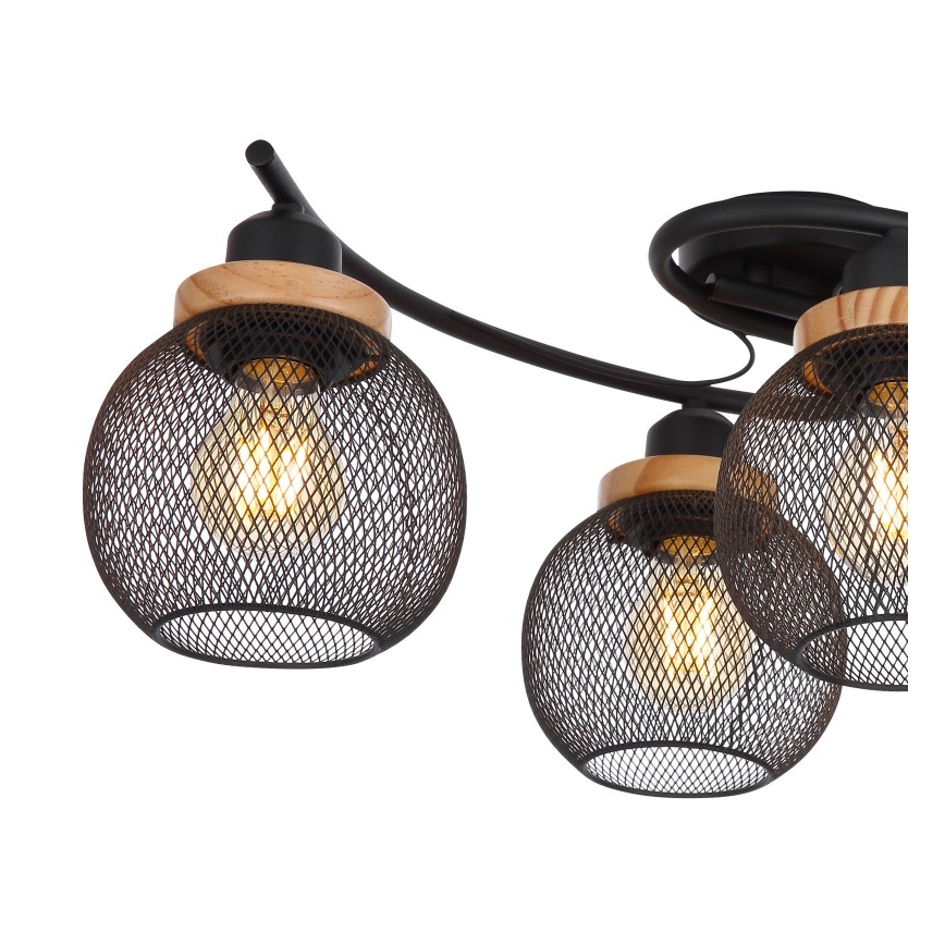 Globo - Aan plafond gevestigde hanglamp 4xE27/60W/230V