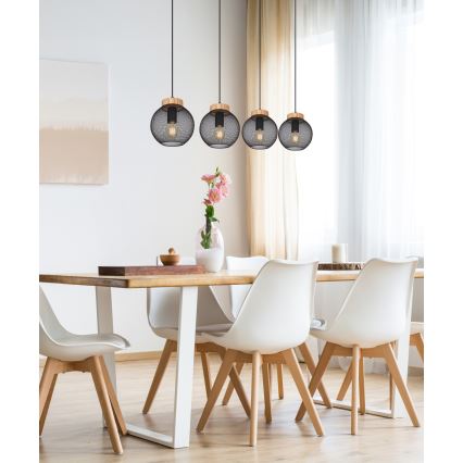 Globo - Pendellamp aan kabel 4xE27/40W/230V