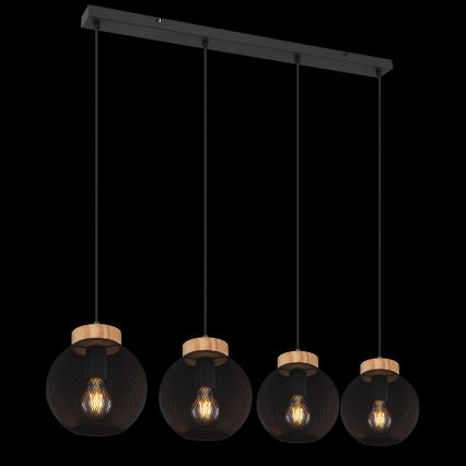Globo - Pendellamp aan kabel 4xE27/40W/230V