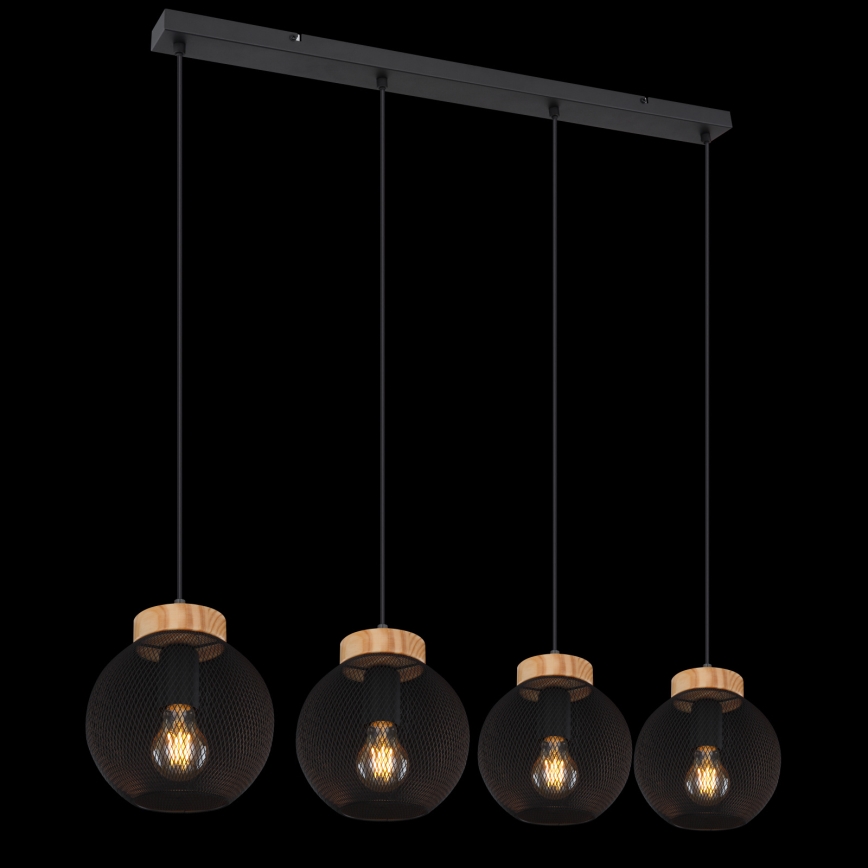 Globo - Pendellamp aan kabel 4xE27/40W/230V