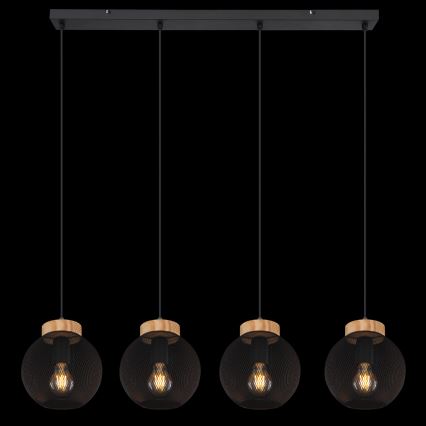 Globo - Pendellamp aan kabel 4xE27/40W/230V