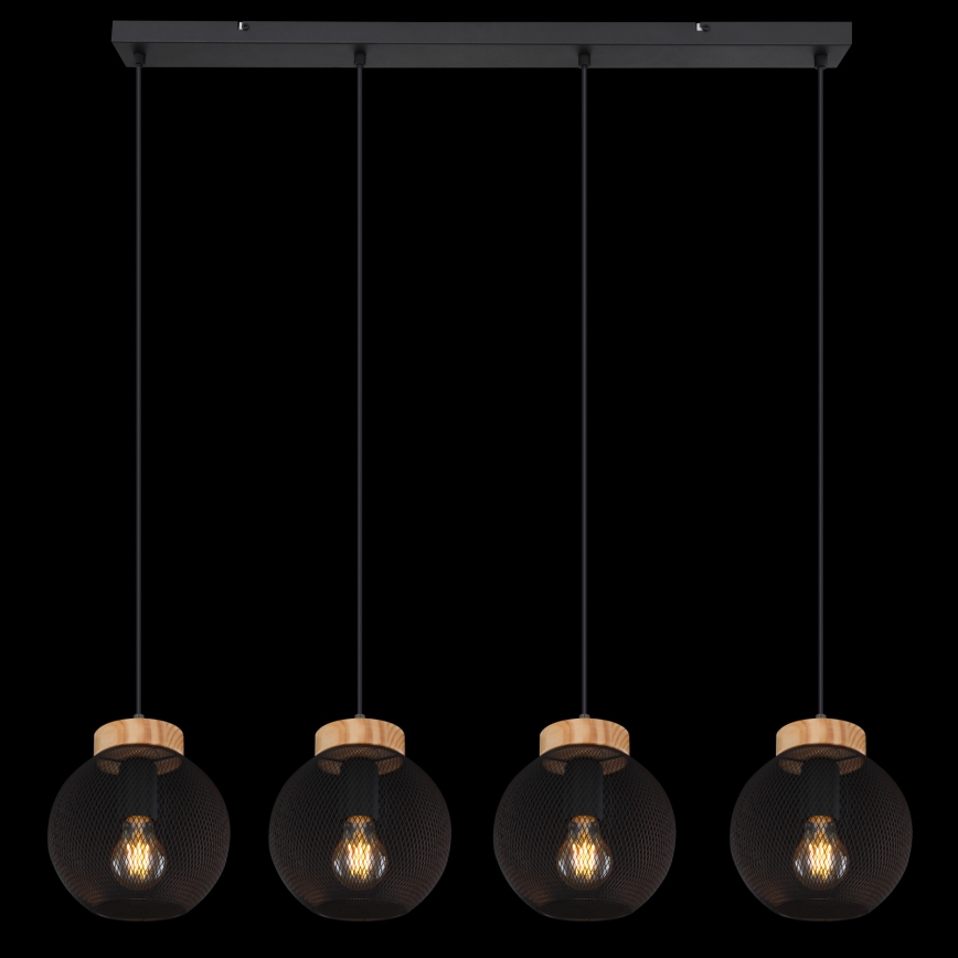 Globo - Pendellamp aan kabel 4xE27/40W/230V