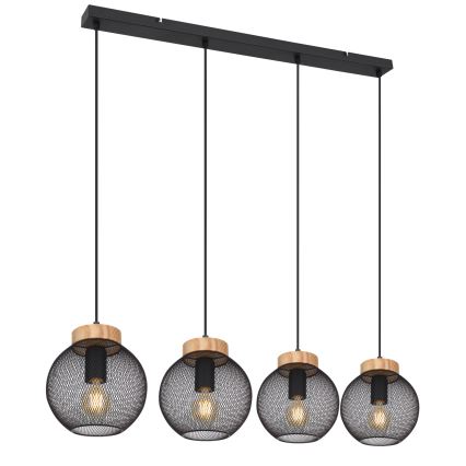 Globo - Pendellamp aan kabel 4xE27/40W/230V