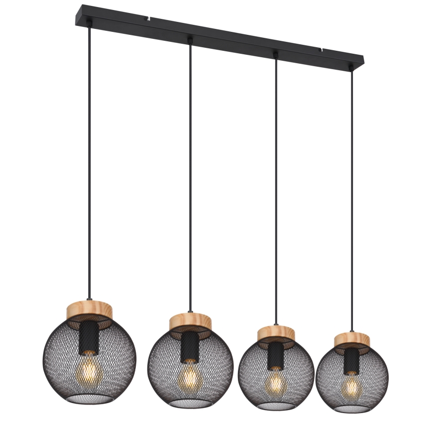 Globo - Pendellamp aan kabel 4xE27/40W/230V