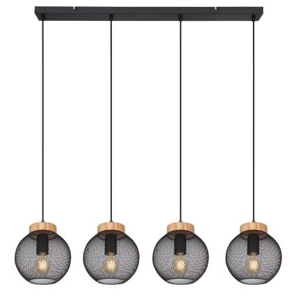 Globo - Pendellamp aan kabel 4xE27/40W/230V