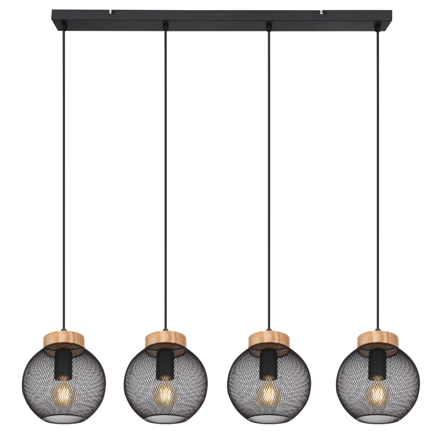 Globo - Pendellamp aan kabel 4xE27/40W/230V