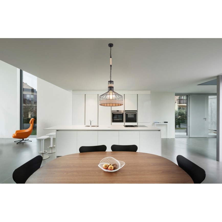 Globo 15675H1 - Hanglamp aan ketting HALIA 1xE27/60W/230V