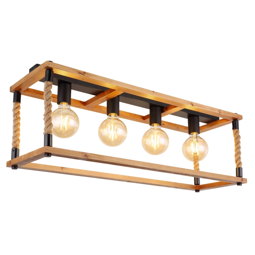 Globo 15691-4D - Plafondlamp VERNON 4xE27/60W/230V