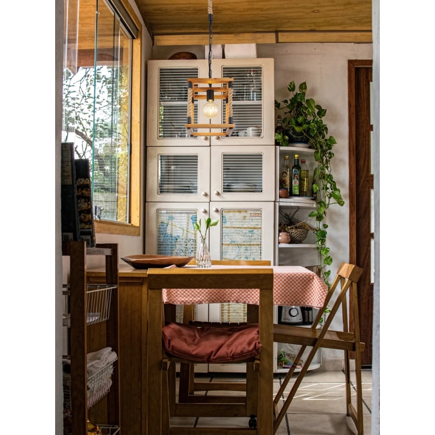 Globo 15691H - Hanglamp aan een koord VERNON 1xE27/60W/230V