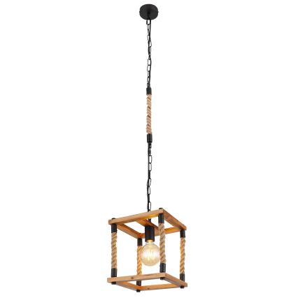Globo 15691H - Hanglamp aan een koord VERNON 1xE27/60W/230V