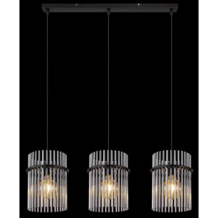 Globo - Hanglamp aan een koord 3xE27/60W/230V zwart