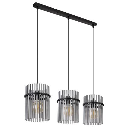 Globo - Hanglamp aan een koord 3xE27/60W/230V zwart