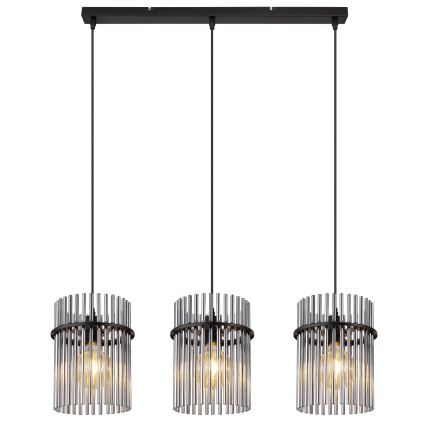 Globo - Hanglamp aan een koord 3xE27/60W/230V zwart