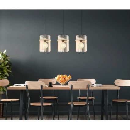 Globo - Hanglamp aan kabel 3xE27/60W/230V