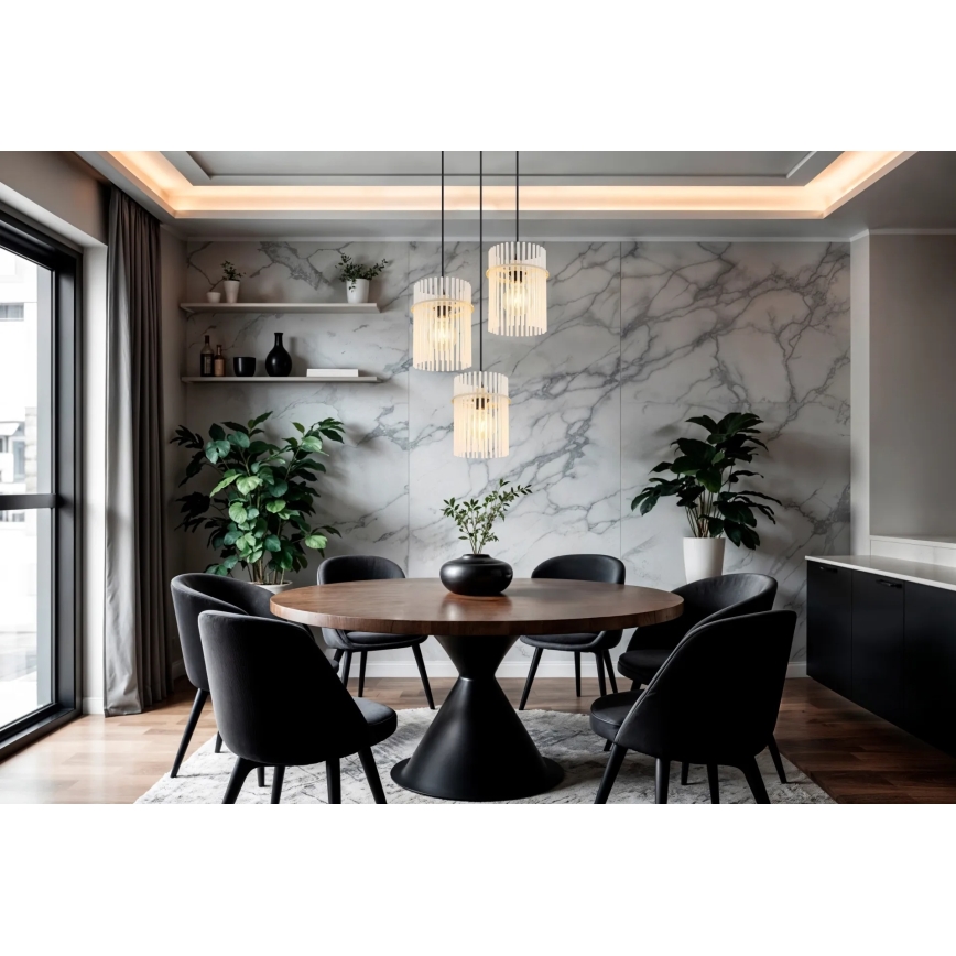 Globo - Hanglamp aan snoer 3xE27/60W/230V