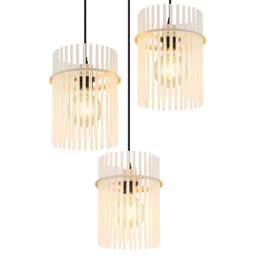 Globo - Hanglamp aan snoer 3xE27/60W/230V