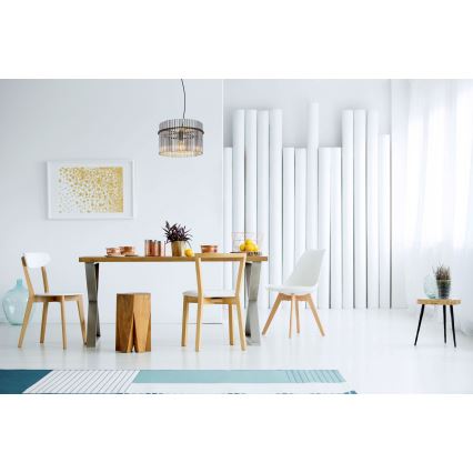Globo - Hanglamp aan een koord 1xE27/60W/230V diameter 40 cm zwart