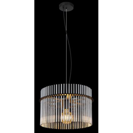 Globo - Hanglamp aan een koord 1xE27/60W/230V diameter 40 cm zwart