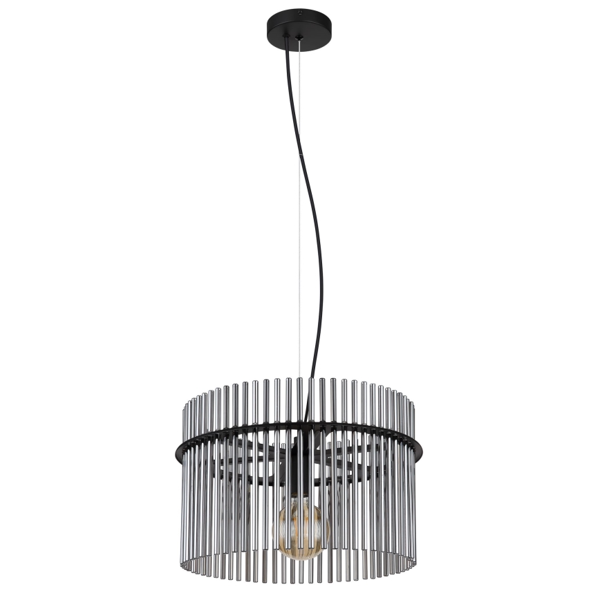 Globo - Hanglamp aan een koord 1xE27/60W/230V diameter 40 cm zwart