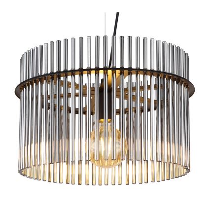 Globo - Hanglamp aan een koord 1xE27/60W/230V diameter 40 cm zwart