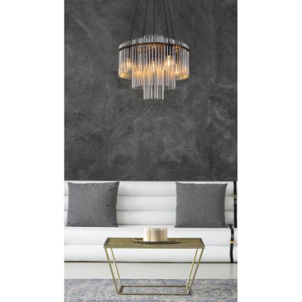 Globo - Hanglamp met kabel 5xE27/60W/230V zwart