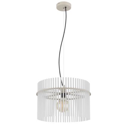 Globo - Hanglamp met kabel 1xE27/60W/230V Ø 40 cm crème