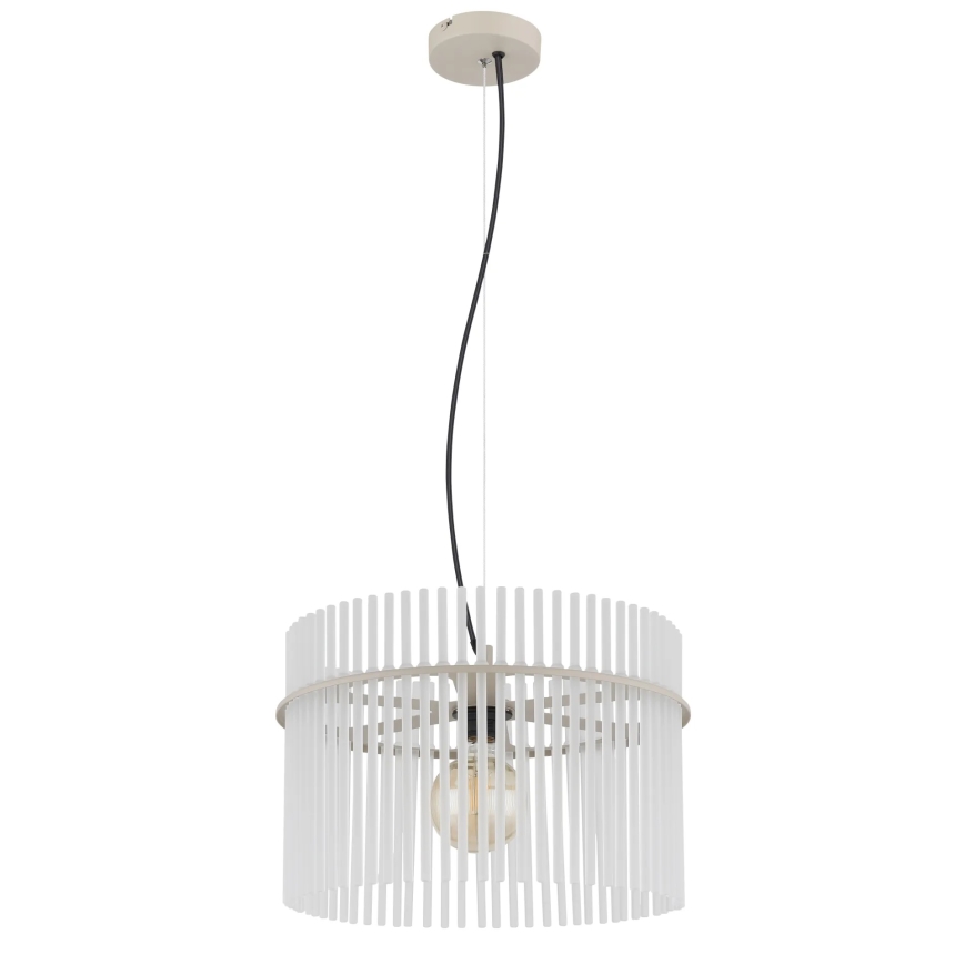 Globo - Hanglamp met kabel 1xE27/60W/230V Ø 40 cm crème