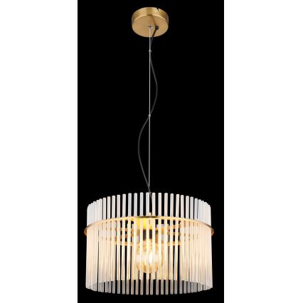 Globo - Hanglamp aan een koord 1xE27/60W/230V diameter 40 cm goud