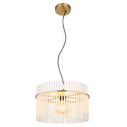 Globo - Hanglamp aan een koord 1xE27/60W/230V diameter 40 cm goud