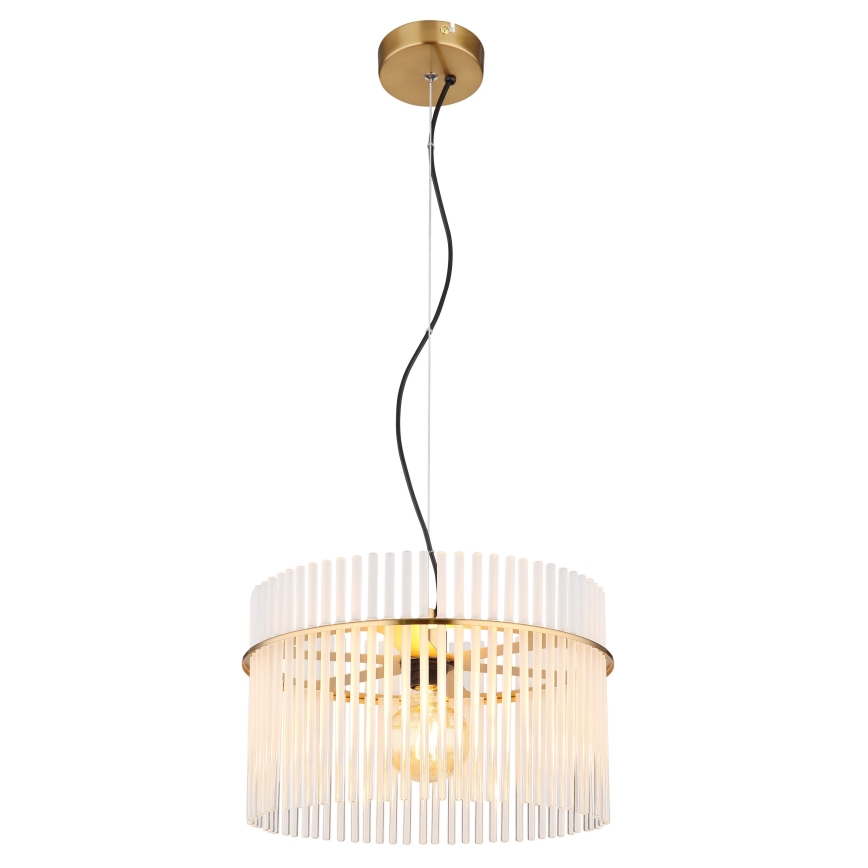 Globo - Hanglamp aan een koord 1xE27/60W/230V diameter 40 cm goud
